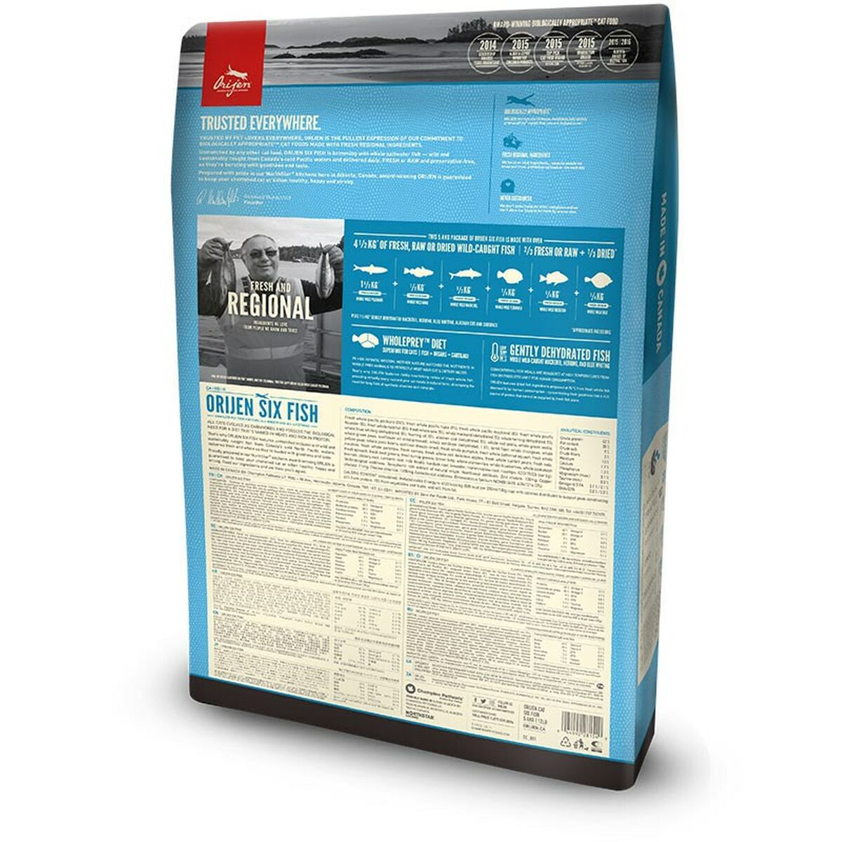 Aliments pour chat Orijen Adult Adulte Poisson 5,4 kg