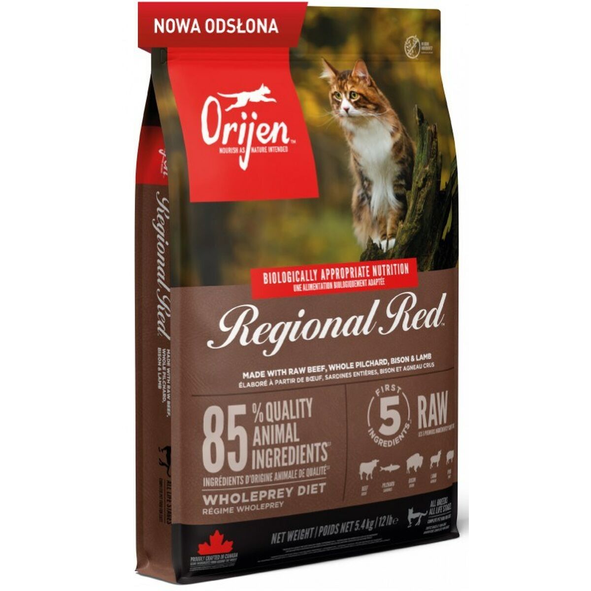 Nourriture Orijen Regional Red Viande de bœuf 5,4 kg