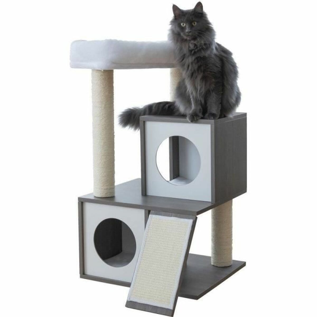 Grattoir pour Chats Kerbl Gris Blanc/Noir Sisal