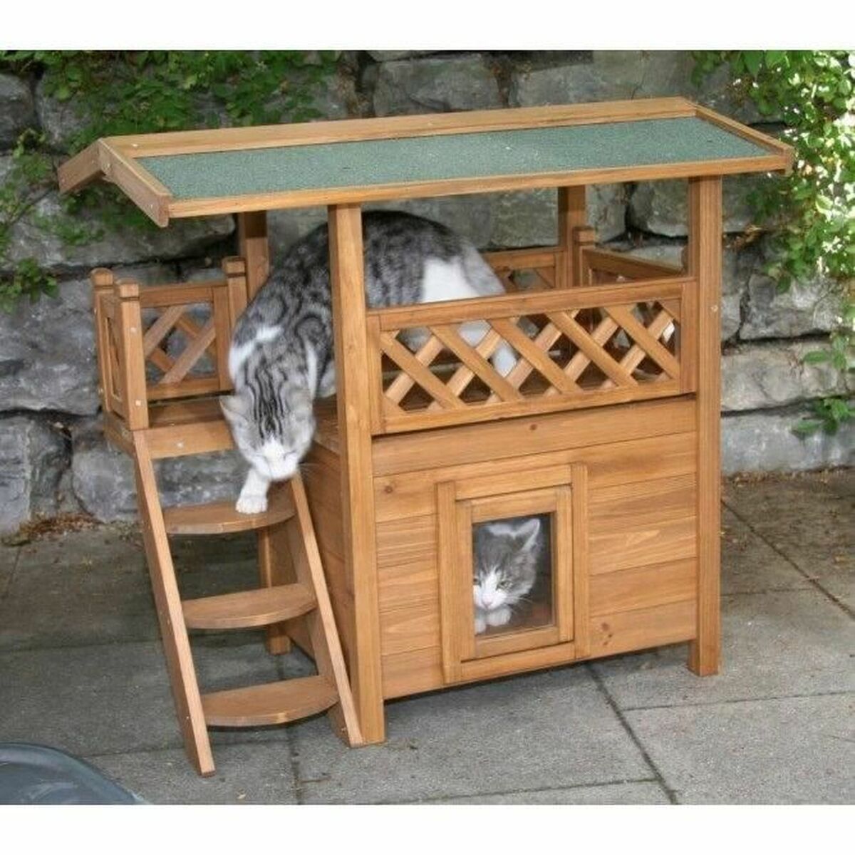 Cabane Kerbl Marron Vert 77 x 50 x 73 cm