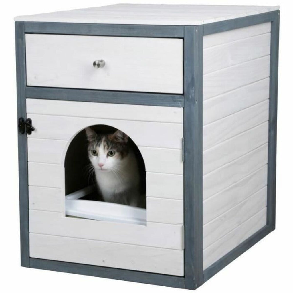 Bac à litière pour chats Kerbl Bleu Blanc Plastique