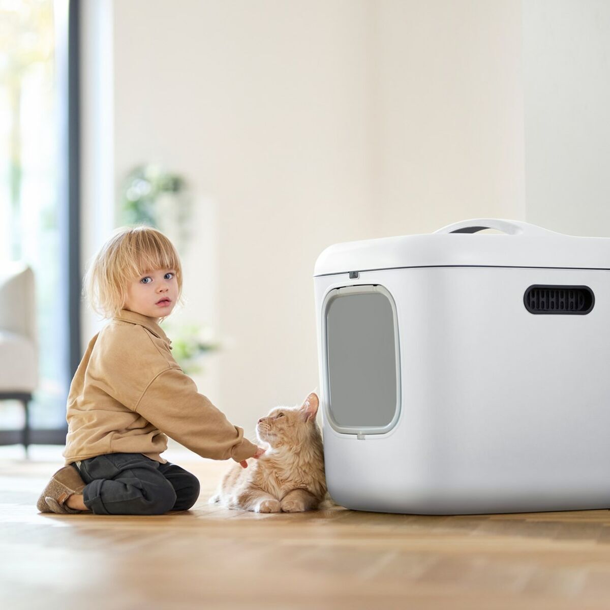 Bac à litière pour chats Rotho Biala XL Blanc Plastique