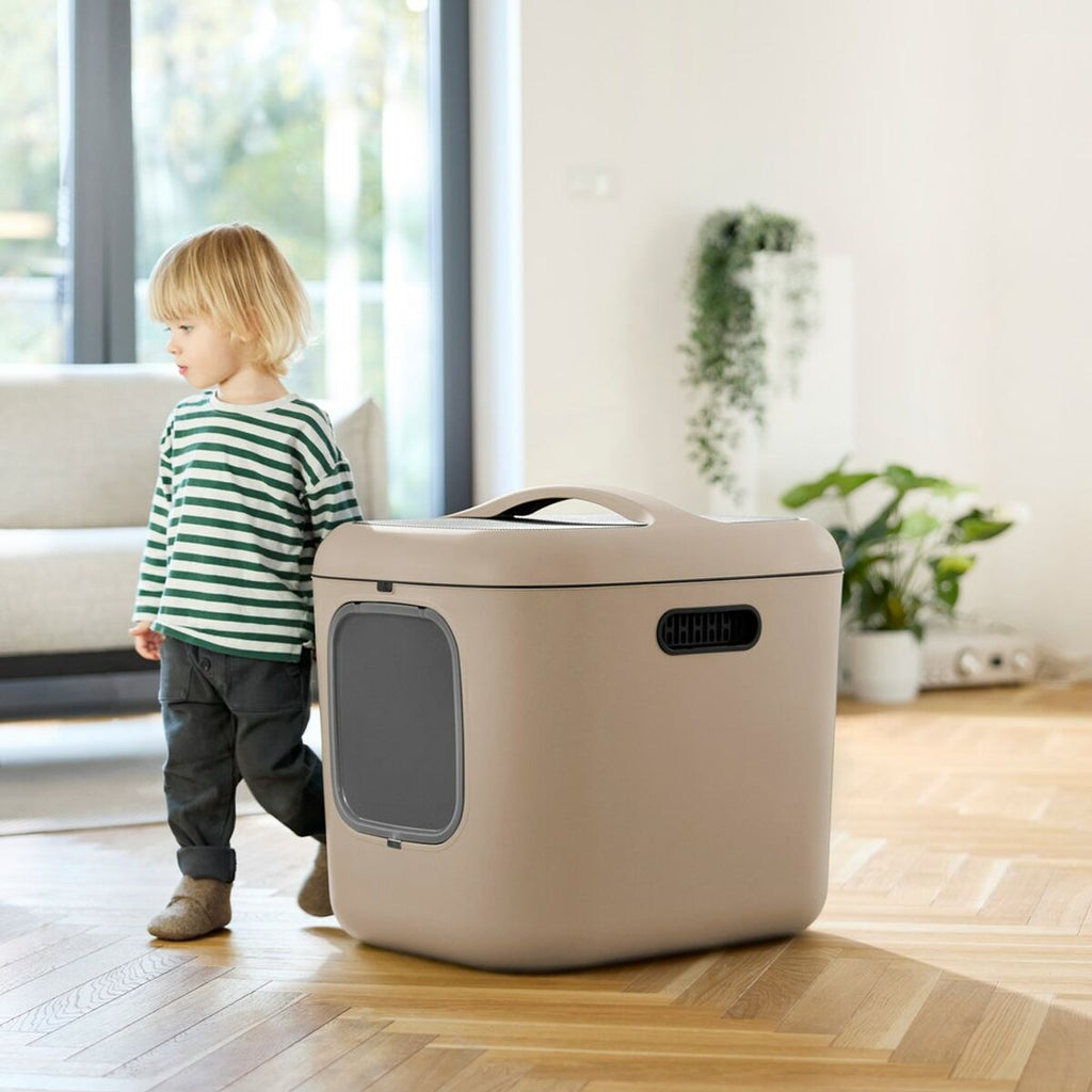 Bac à litière pour chats Rotho Biala XL Cappuccino Plastique