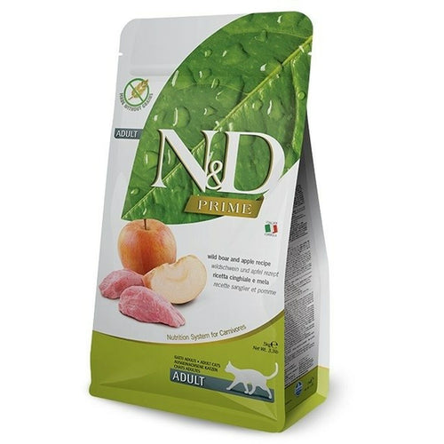 Aliments pour chat Farmina N&D CAT PRIME Adulte Pomme Veau Sanglier 5 kg