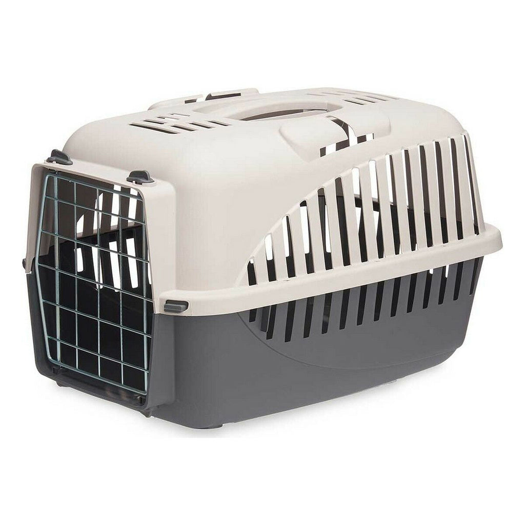 Cage de Transport Mascow Gris Anthracite Métal Plastique 46,5 x 32 x 32 cm (12 Unités)