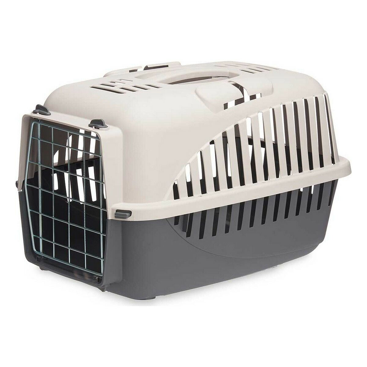 Cage de Transport Mascow Gris Anthracite Métal Plastique 46,5 x 32 x 32 cm (12 Unités)