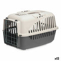 Cage de Transport Mascow Gris Anthracite Métal Plastique 46,5 x 32 x 32 cm (12 Unités)