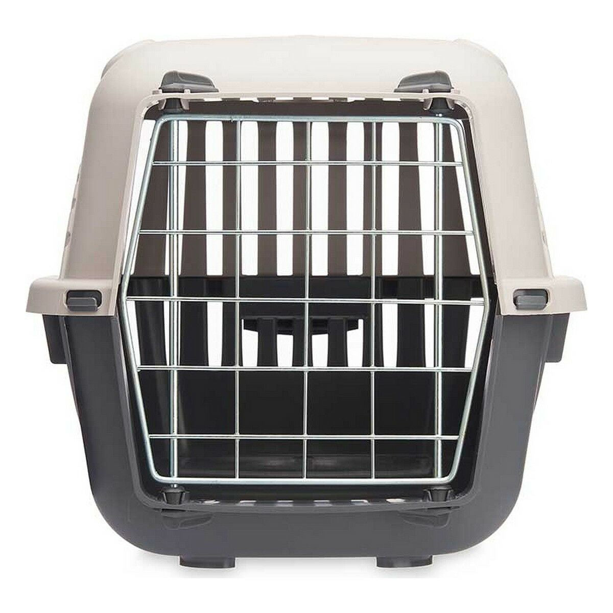 Cage de Transport Mascow Gris Anthracite Métal Plastique 46,5 x 32 x 32 cm (12 Unités)