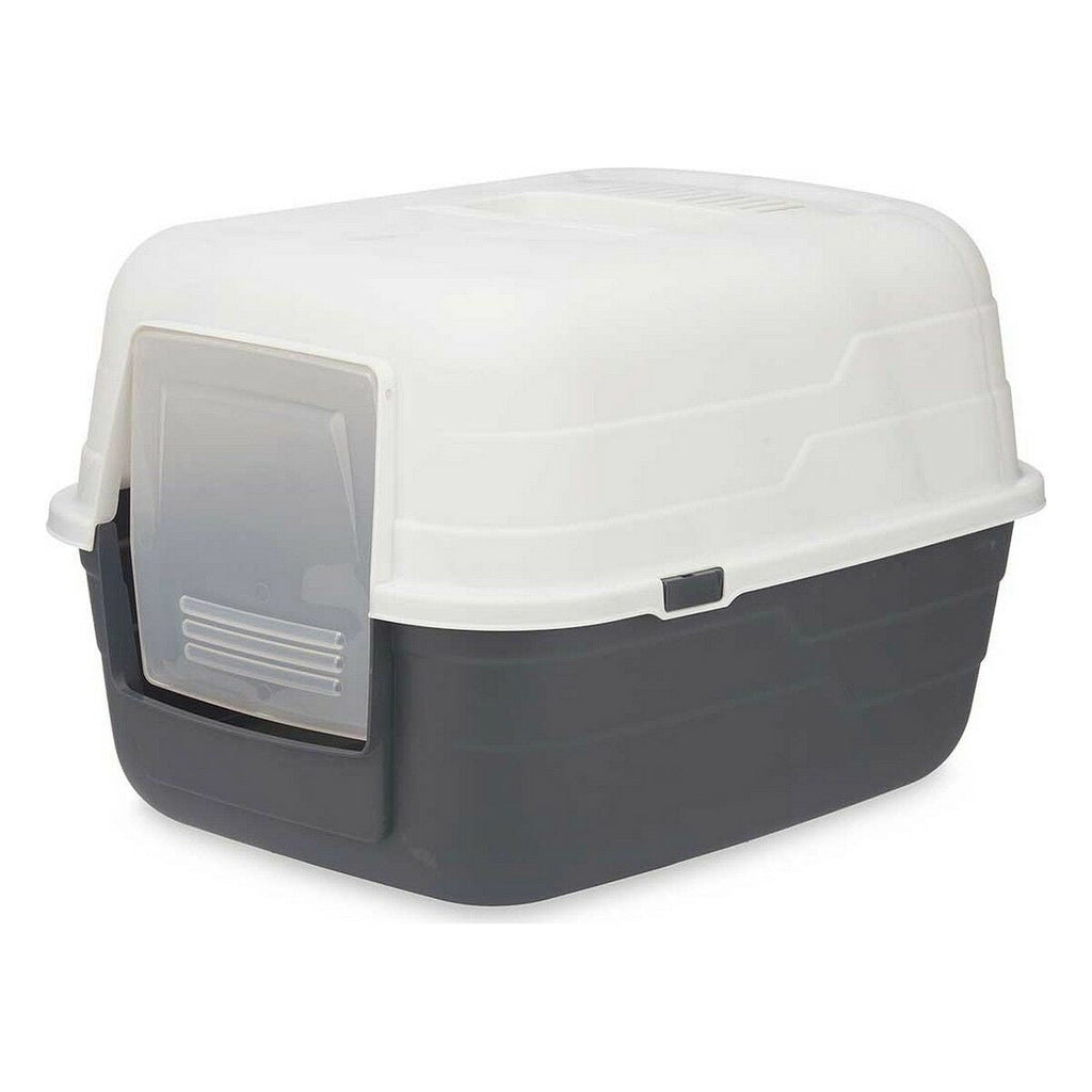 Bac à litière pour chats Mascow Gris Anthracite Plastique 48 x 32 x 38 cm (12 Unités)