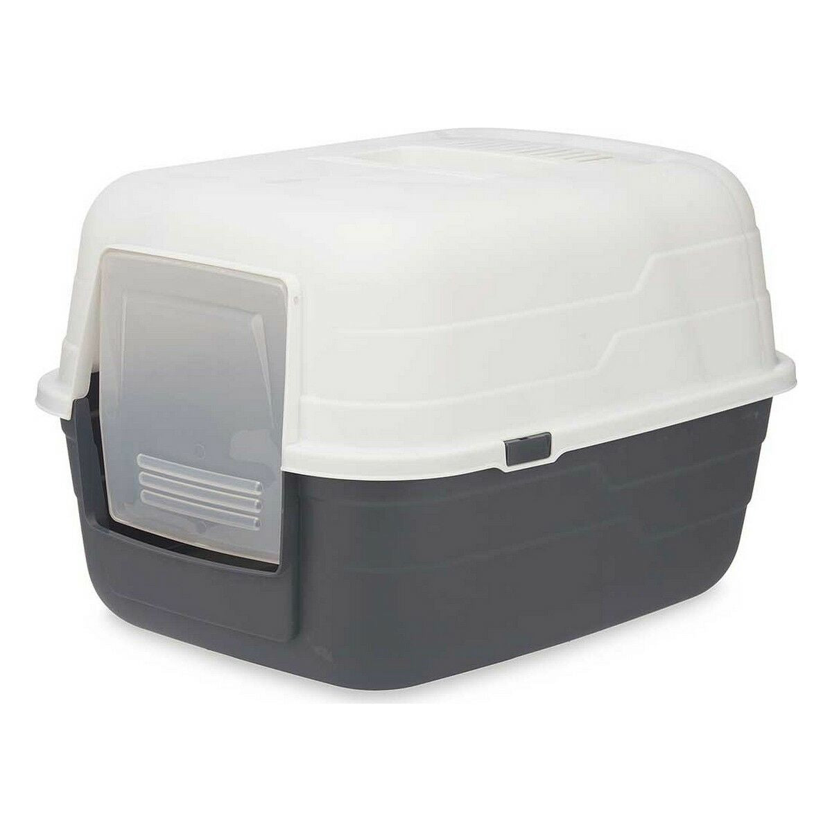 Bac à litière pour chats Mascow Gris Anthracite Plastique 48 x 32 x 38 cm (12 Unités)