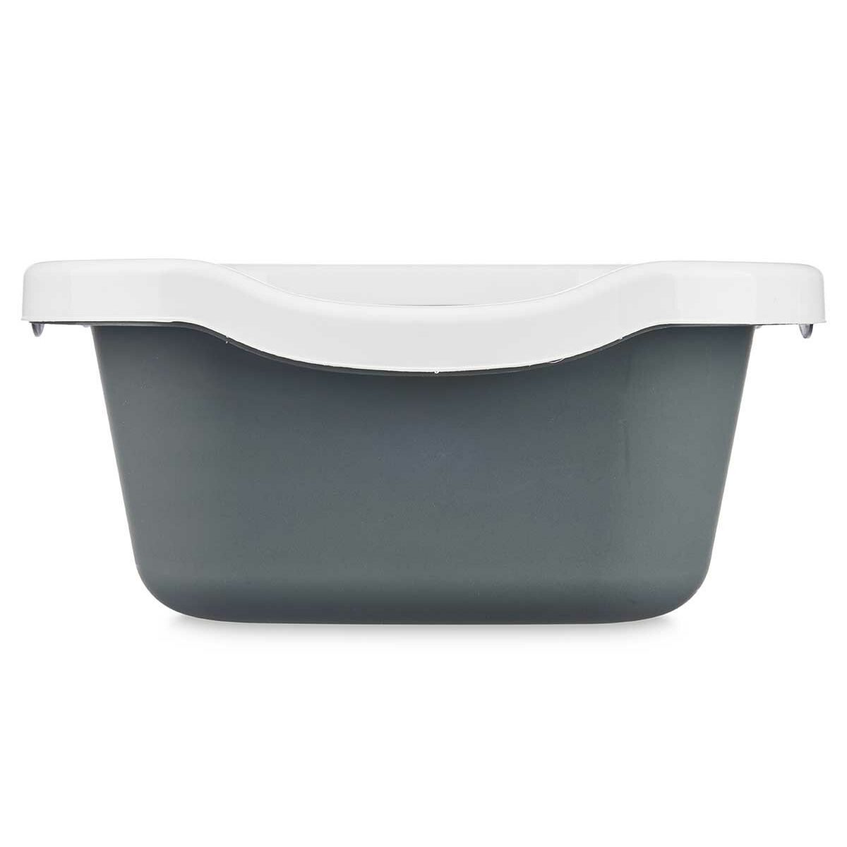 Bac à litière pour chats Mascow Blanc Anthracite Plastique 25 x 11 x 2 cm 0,38 x 16 x 58,5 cm (11 Unités)