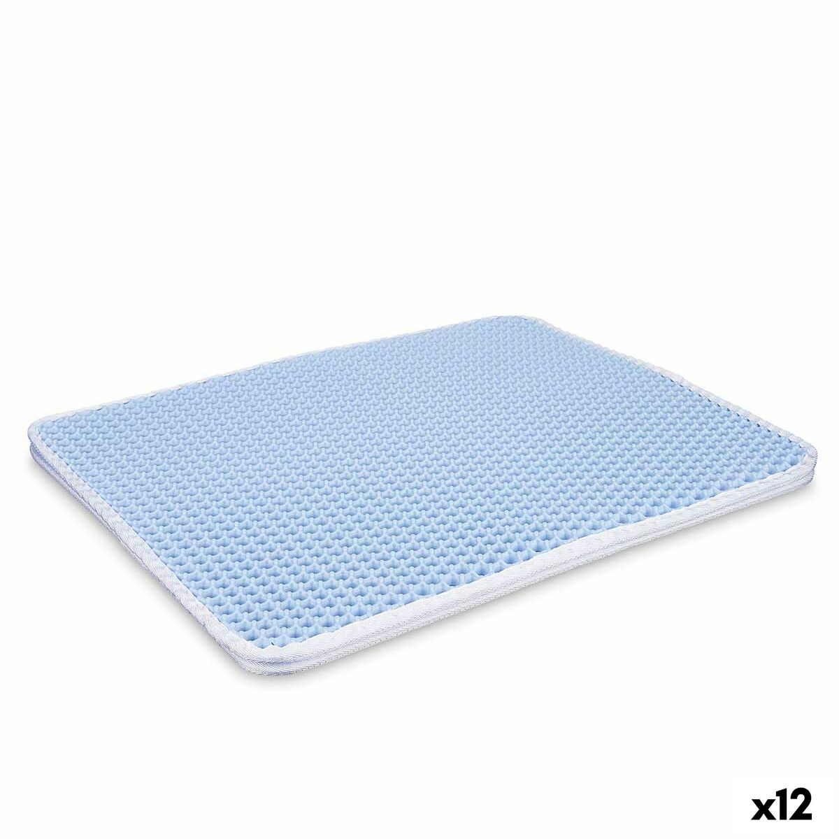 Tapis de Litière pour Chat Mascow Bleu 50 x 40 x 1,5 cm (12 Unités)